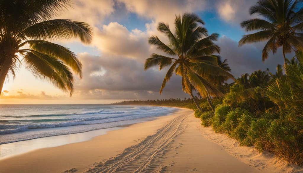Trasa biegowa na plaży